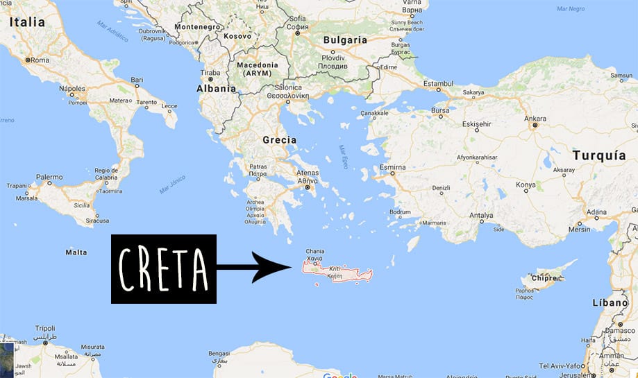 Dónde está Creta