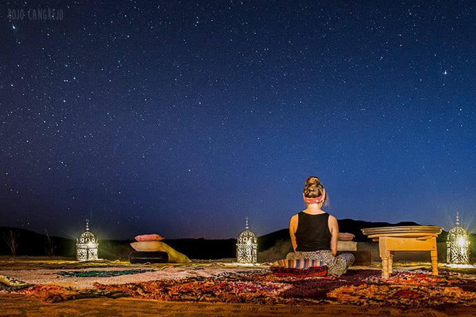 Dormir en el desierto Marruecos