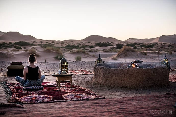 Dormir en el desierto Marruecos