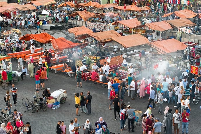 plaza Yamaa el Fna de Marrakech