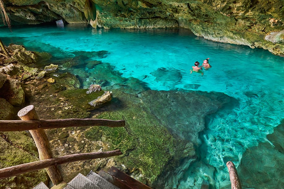 Cómo ir al cenote Dos Ojos