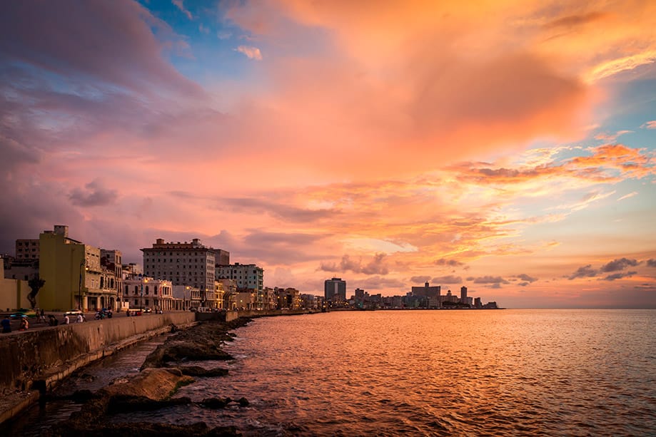 El malecón de la Habana