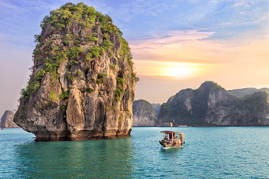 bahía de halong en enero | Rojo Cangrejo blog de viajes