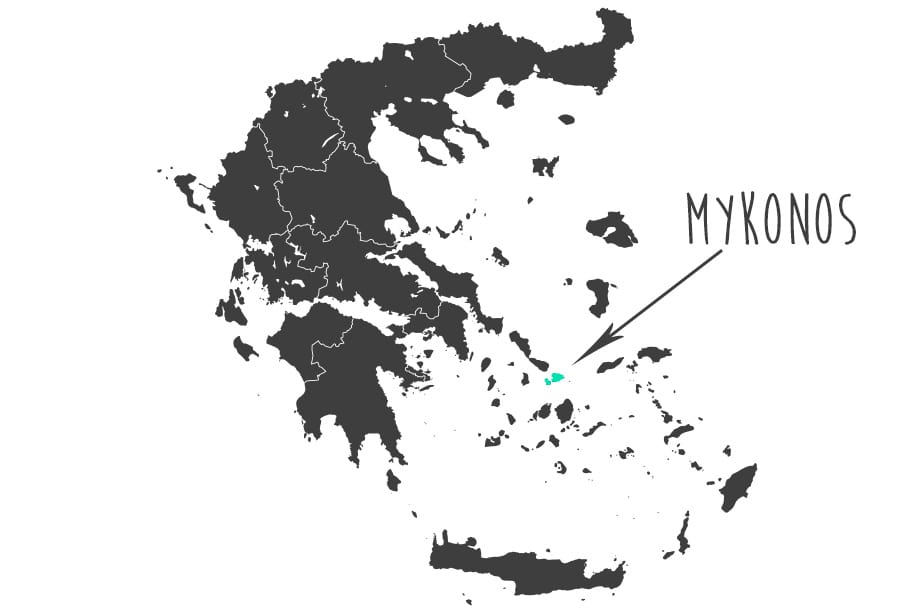 Mykonos mapa | Rojo Cangrejo Blog de viajes