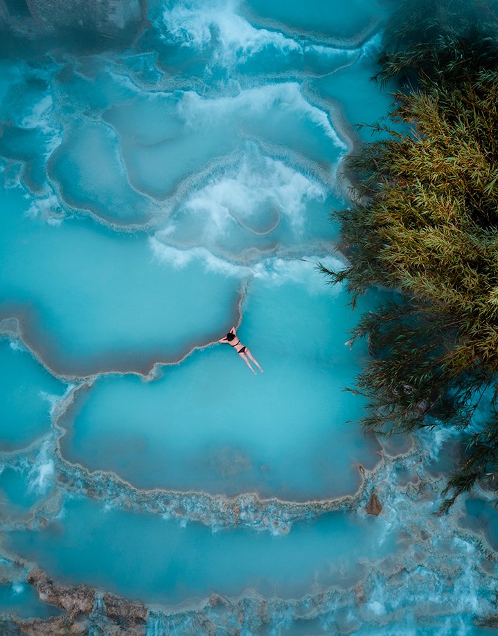 dónde están las termas de Saturnia