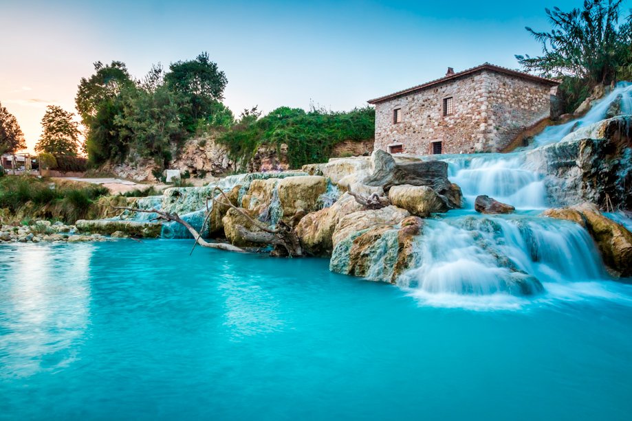 Termas de Saturnia en invierno