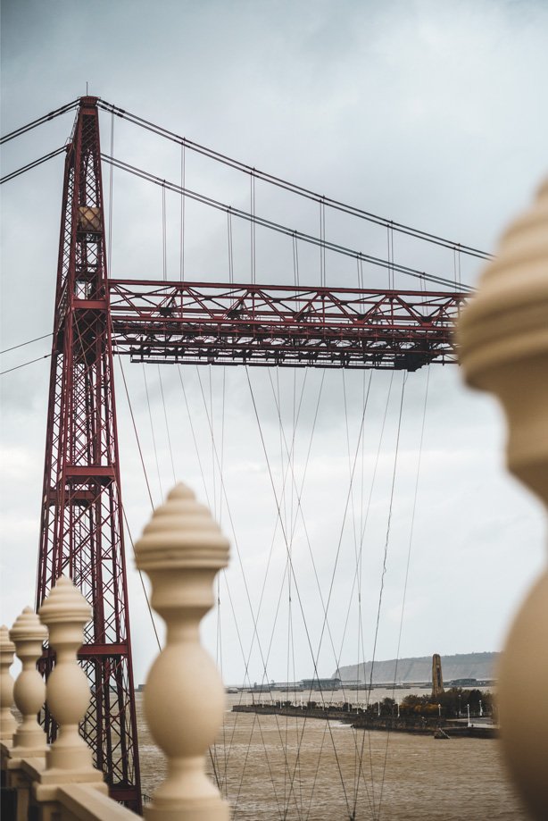 puente colgante Portugalete altura